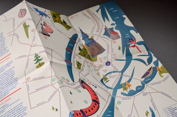 Copenhagen Map Illustrations by Matt Chase