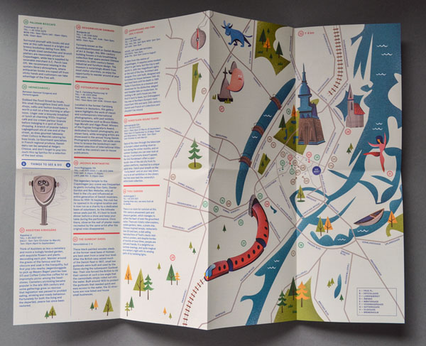 Copenhagen Map Illustrations by Matt Chase