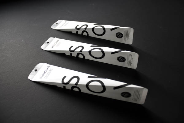 Dissolve - 100% Biodegradable Toothbrush Packaging Concept by Simon Laliberté