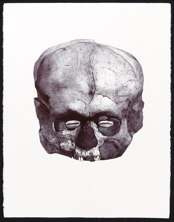 First Hand 2008 Ballpoint Pen on Paper Drawing by Boo Saville