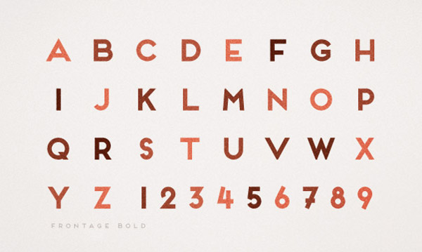 Frontage Font by Juri Zaech (one layer)