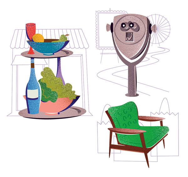 Illustrations by Matt Chase for a Map of Copenhagen
