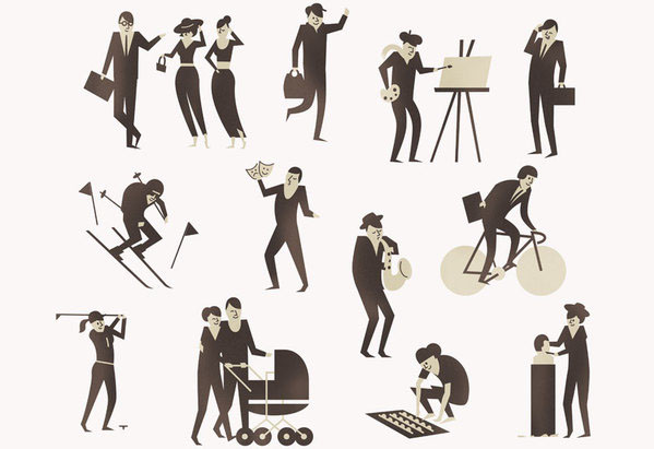 Illustrations for City of Hyvinkää by Vesa Sammalisto