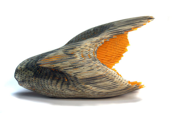 Implement 3 Pencil Sculpture by Jessica Drenk - front