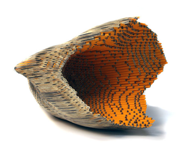 Implement 3 Pencil Sculpture by Jessica Drenk - inside