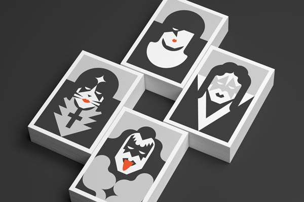 Kiss Re-Vision Postcard Illustrations by Forma & Co