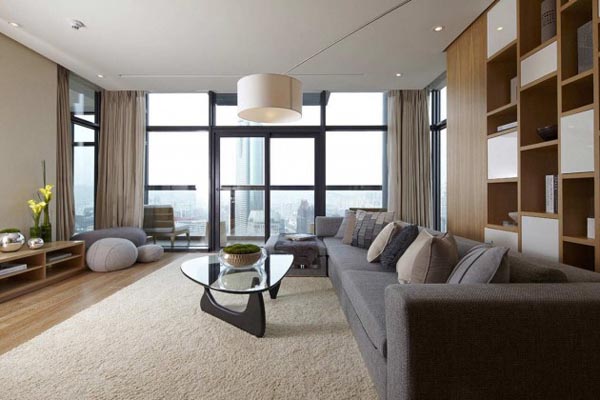 Living Room of the House of the Tree by Kokaistudios