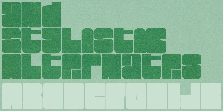 Loudine retro display typeface