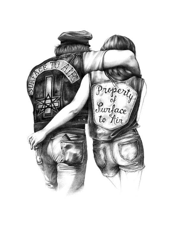 Lovers I - Illustration by Charlotte Delarue for Surface to Air