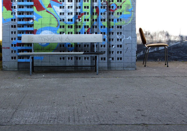 Miniature Apartment Buildings - Street Art by Evol