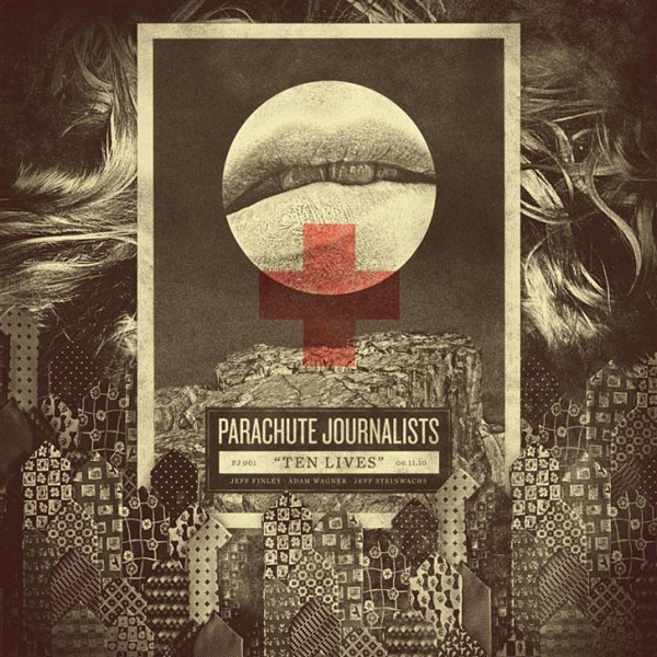 Parachute Journalists – Ten Lives Single Cover Artwork by Jeff Finley