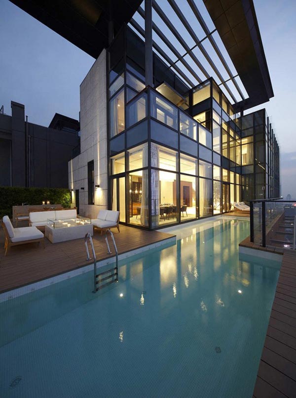 Penthouse Architecture House of the Tree by Kokaistudios