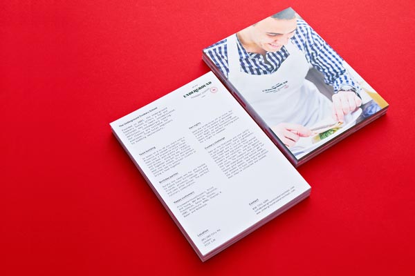 Print Design for Underground Cookery School by Two Times Elliott