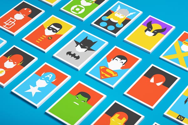 Re-Vision Illustrated Postcards of Iconic Personalities by Forma & Co