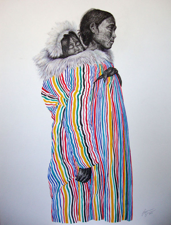 SONIA - ink and watercolor on paper by TIPI THIEVES