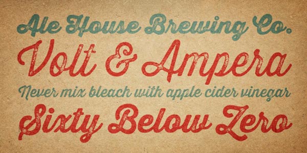 Look at these authentic letterings! This weathered textures convey a great vintage style.