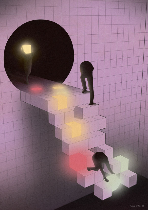 The Tick of Approval - illustration series by Aldous Massie