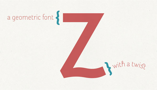 Adoquin a geometric font with a twist