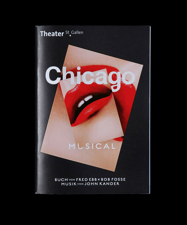 Book Design by Bureau Collective for Chicago Musical at Theater St.Gallen