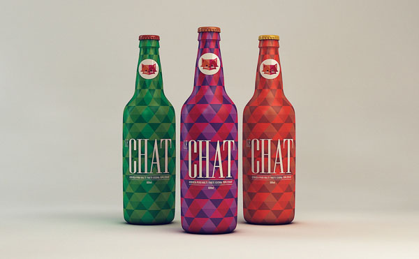 Bottle Design for Le Chat by Isabela Rodrigues Sweety Branding Studio