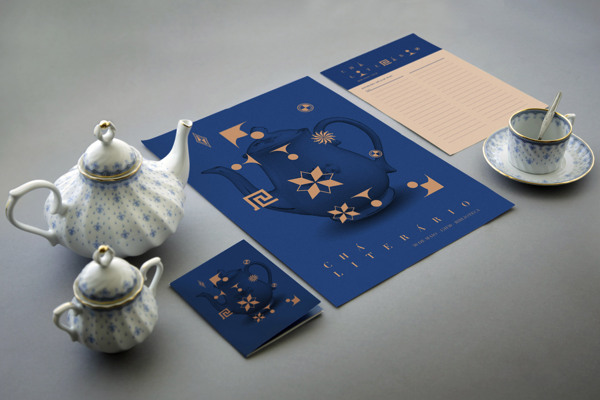 Chá Literário - Visual Identity Design by Tiago Campea