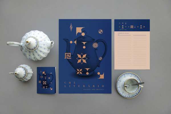 Chá Literário - Visual Identity Design by Tiago Campea