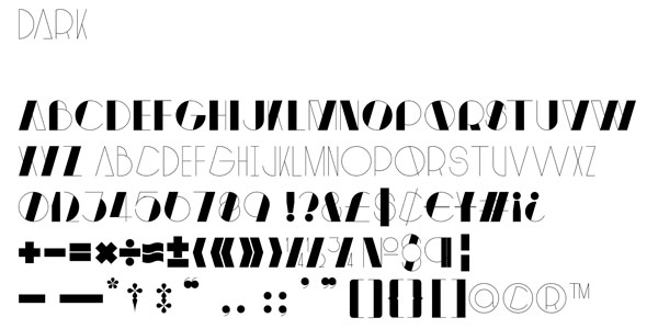 Decode Dark - Retro Styled Font