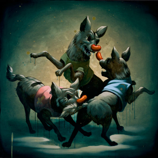 Do Not Stand So Close To Me - acrylic on canvas painting by Victor Castillo