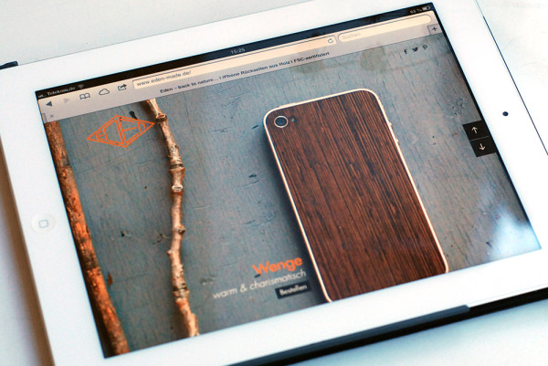 Eden wooden iPhone decor