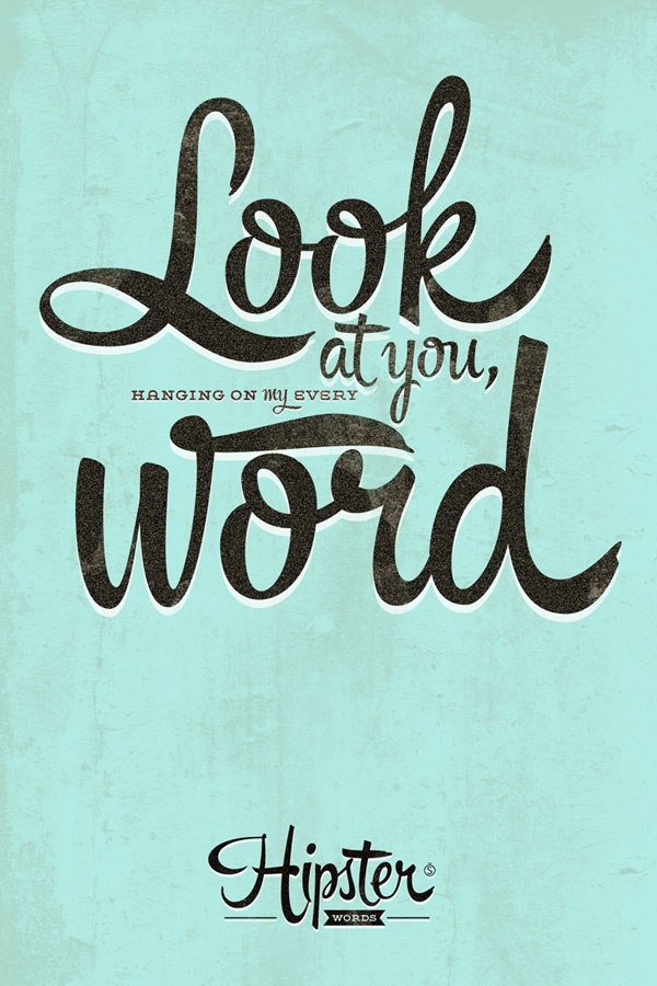 The Hipster Script Pro typeface is a great choice for stylish titles.
