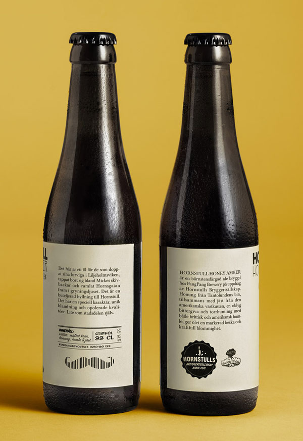 Hornstull Honey Amber - Package Design and Illustration by Abby Norm