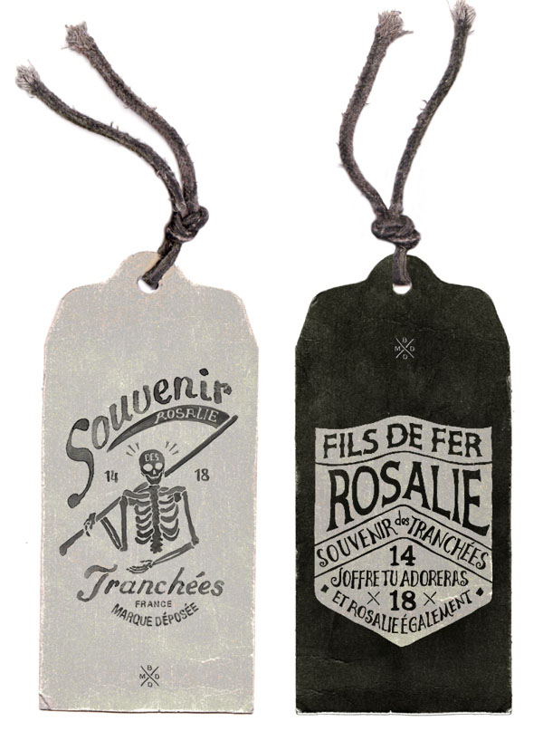 Illustrated Tags for FILS DE FER - Souvenir 14 18