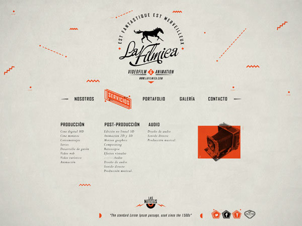 La Fílmica Web Design by Elias Mule