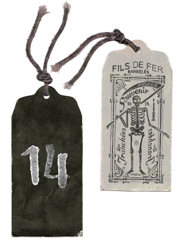 Tag Design for FILS DE FER - Souvenir 14 18