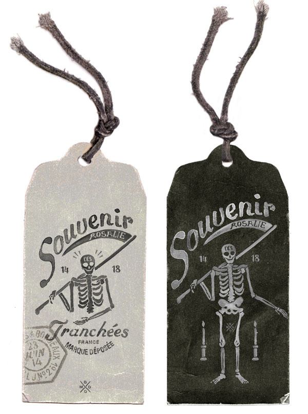 Tag Illustrations for FILS DE FER - Souvenir 14 18