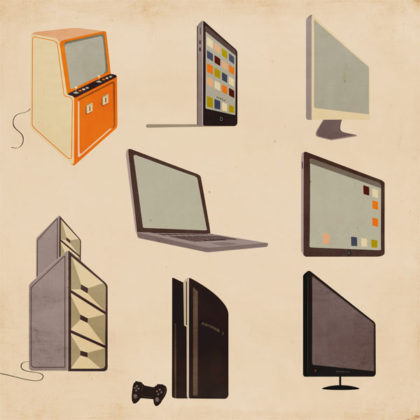 Technology Illustrations by Giordano Poloni for Infographics
