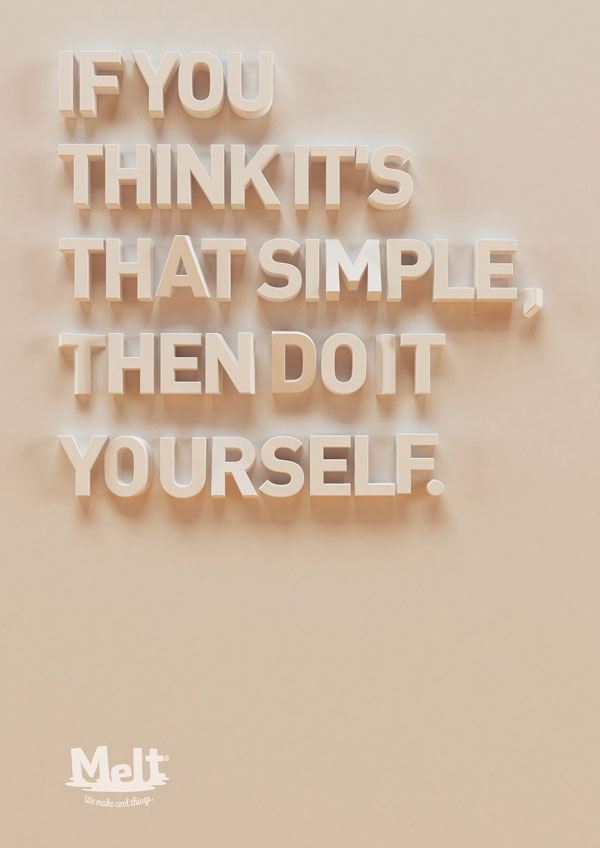 The Rules - 3D Typography by Melt The Rules - 3D Typography by Melt