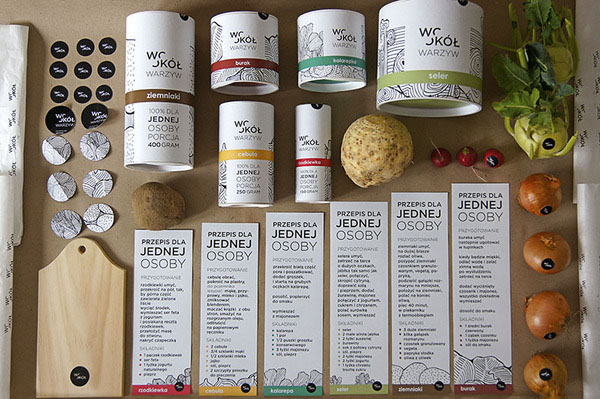 WOKÓŁ WARZYW identity and packaging graduation project by Martyna Wędzicka