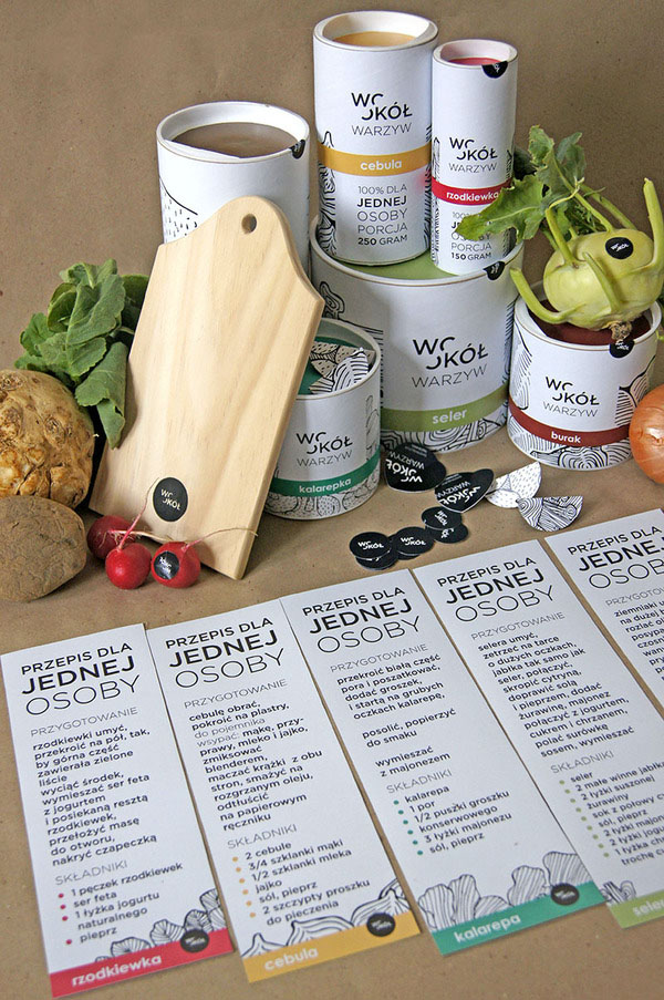 WOKÓŁ WARZYW identity and packaging graduation project by Martyna Wędzicka