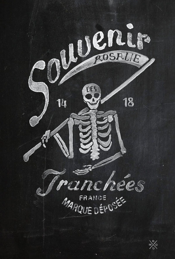 Watercolor Skeleton Brand Illustration for FILS DE FER - Souvenir 14 18