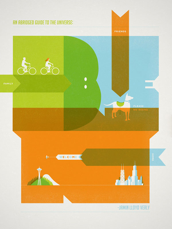 A Tiny Man's Guide To The Universe - Poster Design by Christopher Berry