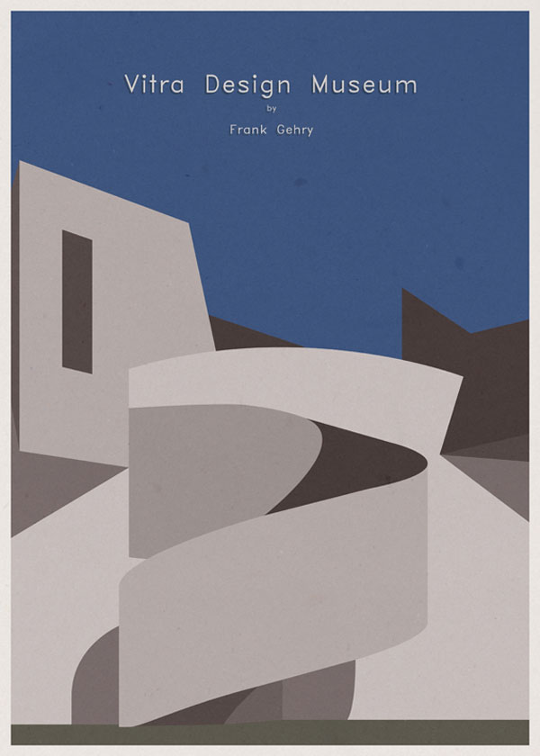 ARCHITECTURE - Germany - Vitra Design Museum - Poster Artwork by André Chiote ARCHITECTURE - Germany - Vitra Design Museum - Poster Artwork by André Chiote