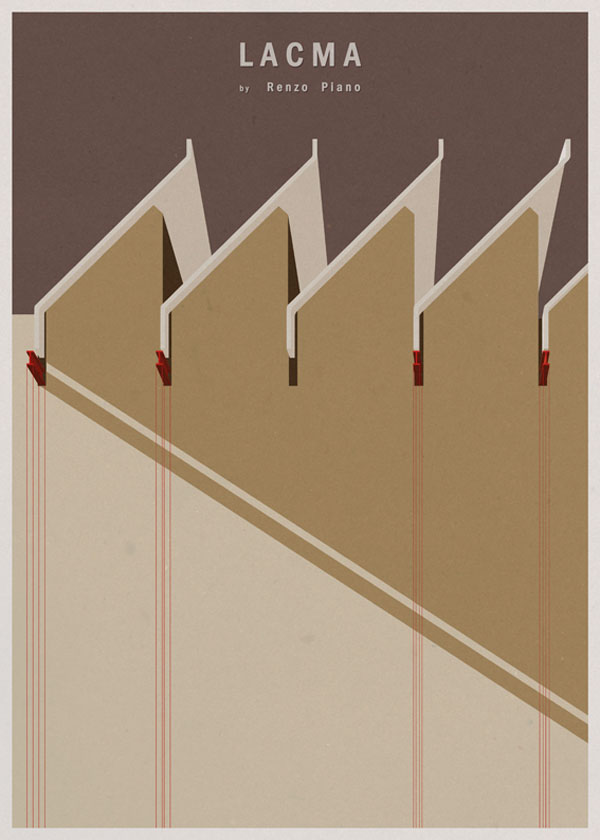 ARCHITECTURE - USA - LACMA - Poster Design by André Chiote ARCHITECTURE - USA - LACMA - Poster Design by André Chiote