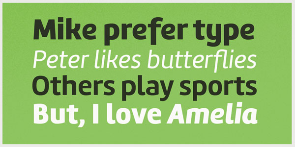 Amelia - text examples