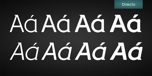 Directo - Regular and Italic