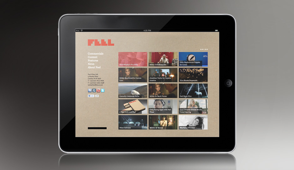 Feel Films Website Design by Colt Feel Films Website Design by Colt