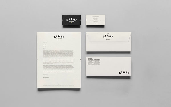 Giahi tattoo and piercing studio - stationery design by Anagrama Giahi tattoo and piercing studio - stationery design by Anagrama