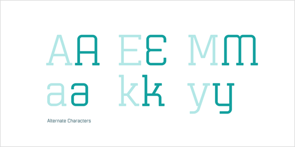 Mensura Slab - Alternate Characters