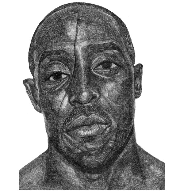 Michael K. Williams - Drawing by Jacob Everett