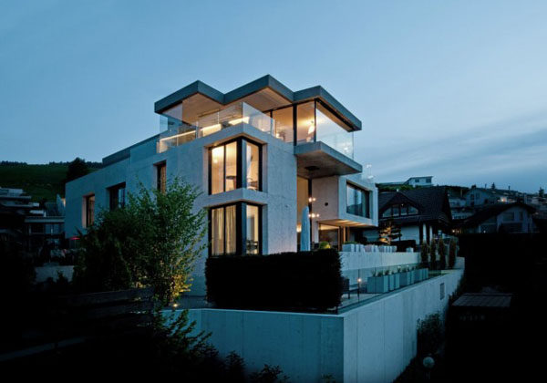 Modern Architecture - The Concrete Block House by SimmenGroup